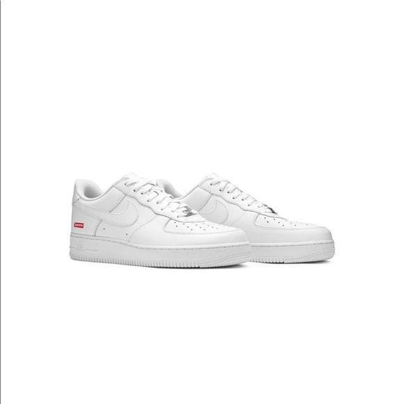 Nike | supreme x Air Force 1 Low’ | Box logo - white | size M8.5 | Brand new!! - Picture 8 of 13